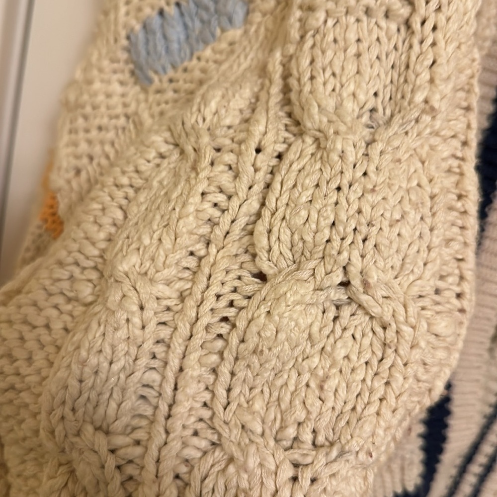 Free People Clear Skies Cardi in Cream Combo - Picture 8 of 9
